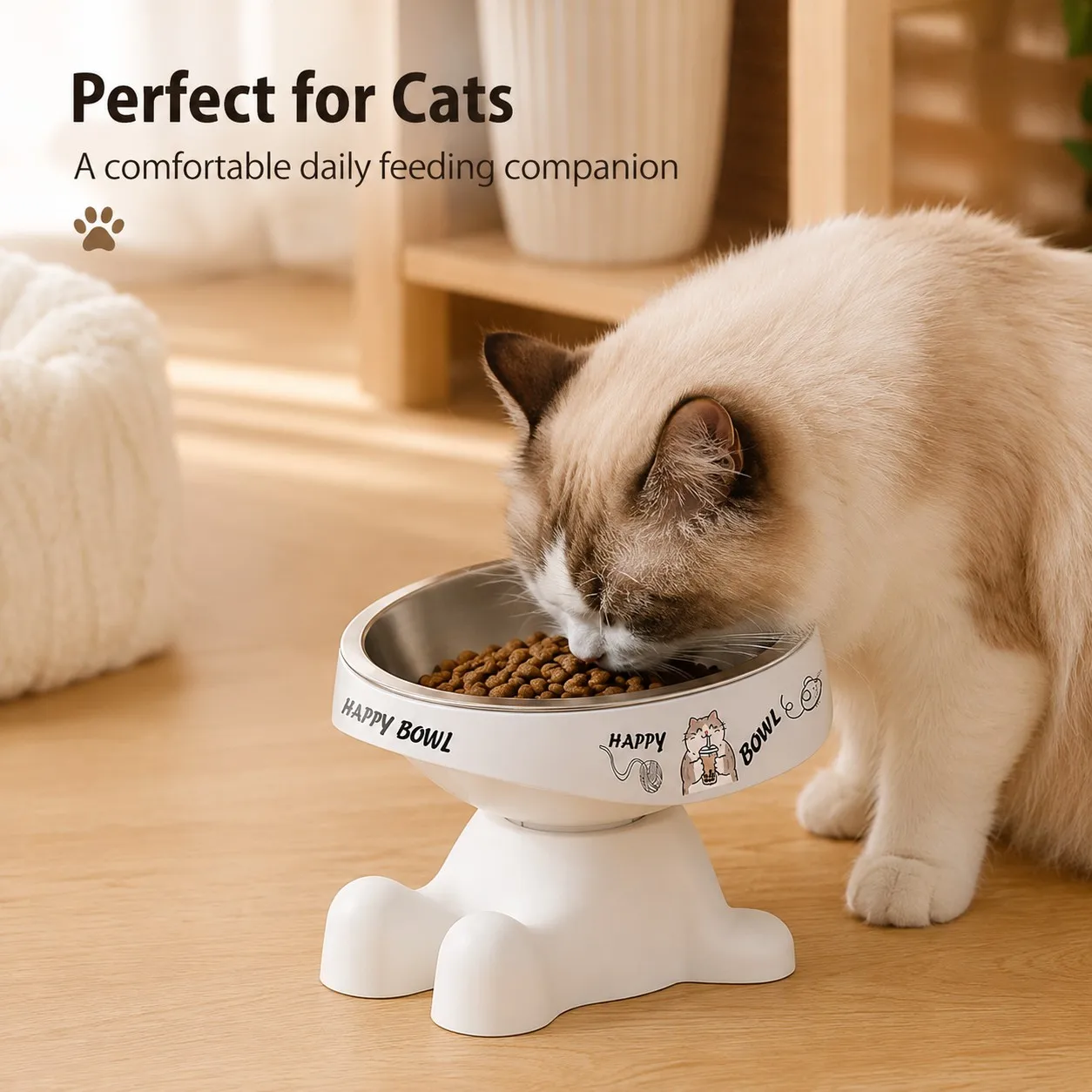 Tigela Elevada para Cães e Gatos Antiderrapante - Imagem 5