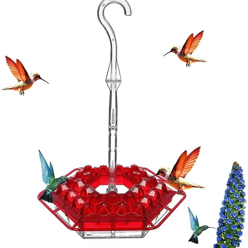 Alimentador de Pássaros com Gancho para Jardim 350ml com 30 Pontos - Imagem 4