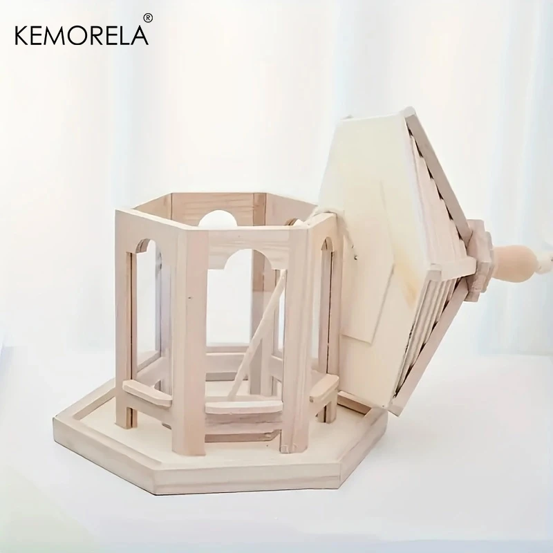Kemorela Casa Alimentadora para Pássaros de Madeira com Sistema de Água - Image 5
