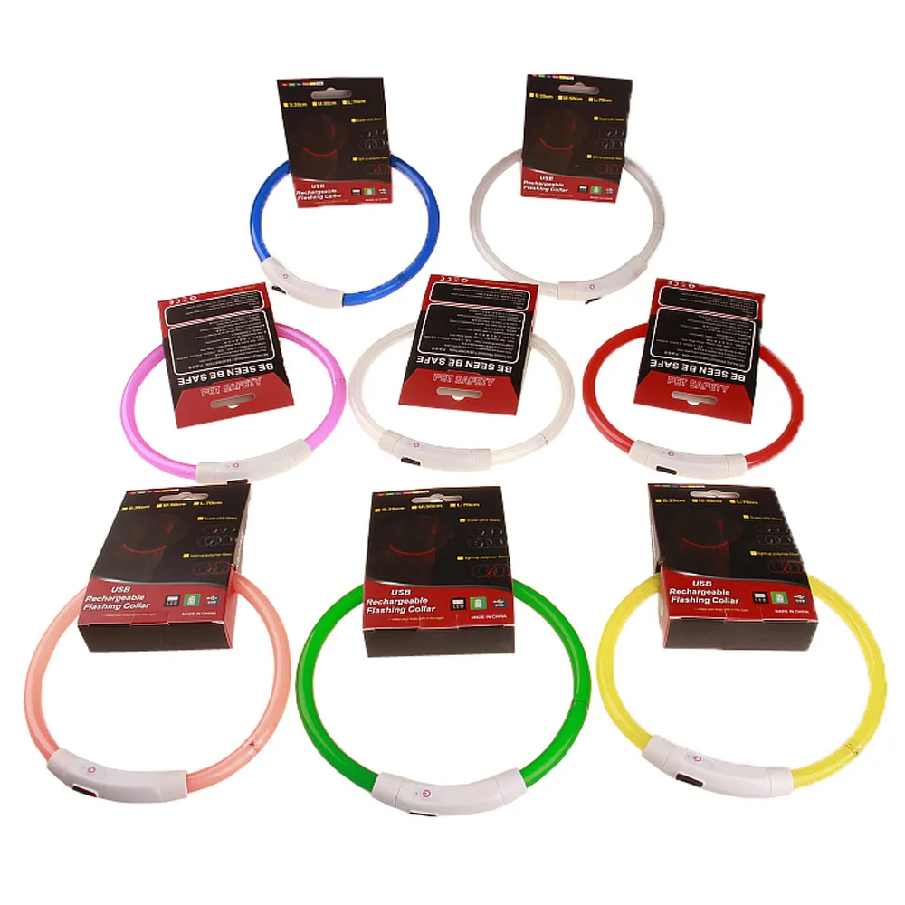 Coleira LED para Cães Recarregável USB Ajustável e Refletiva - Imagem 5