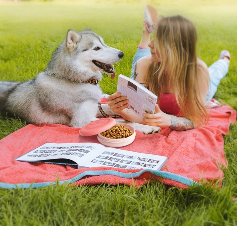 Tigela Portátil para Pets 2 em 1 para Ração e Água - Imagem 4