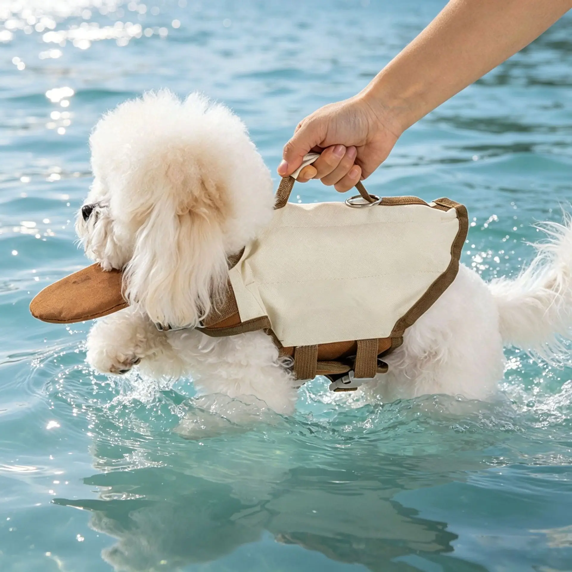 Colete Salva-Vidas para Cães com Alça de Resgate Ajustável - Image 4