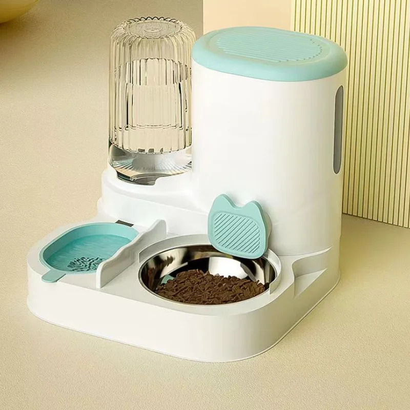 Alimentador Automático para Cães e Gatos com Tigela Integrada Azul - Imagem 4