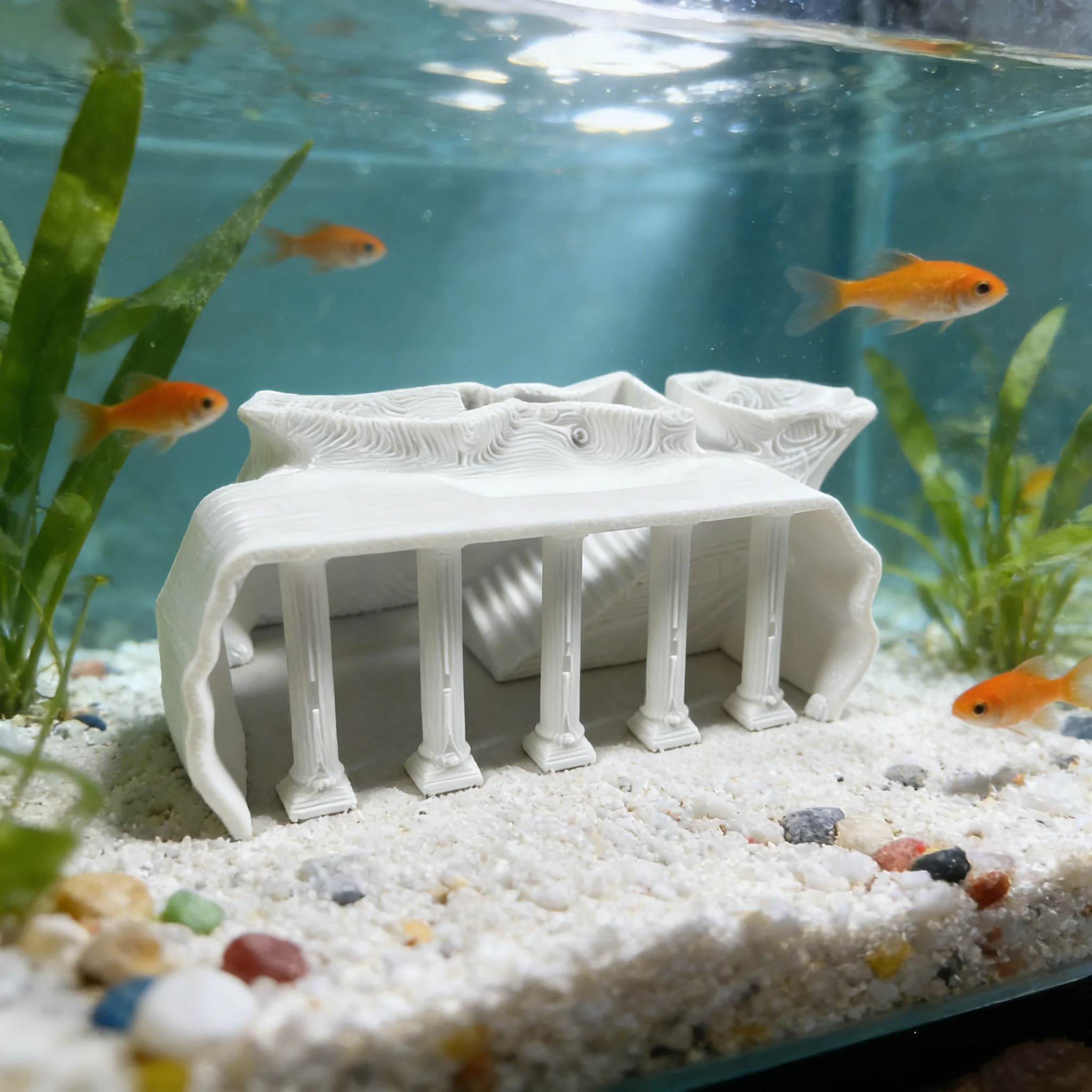 Decoração Castelo para Aquário com Abrigo para Peixes - Imagem 4