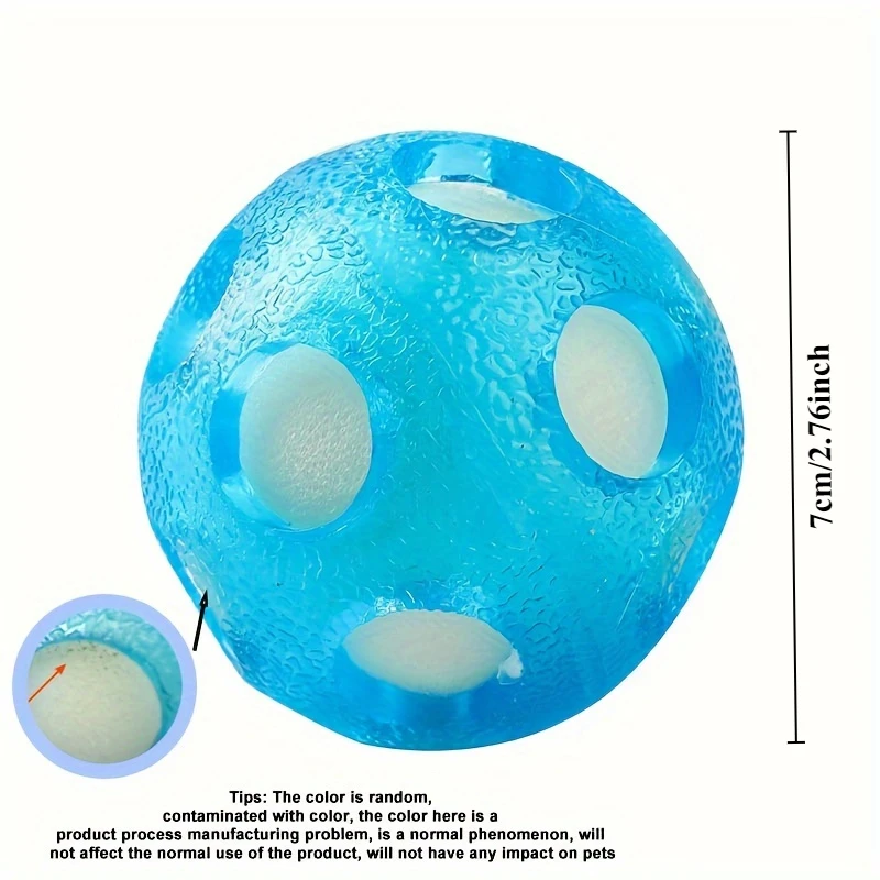 Bola Flutuante para Cães TPR Interativa Azul - Imagem 5