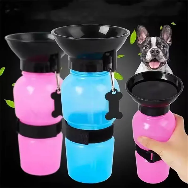 Garrafa de Água Portátil para Cães e Gatos 500ml com Botão Antivazamento - Imagem 5