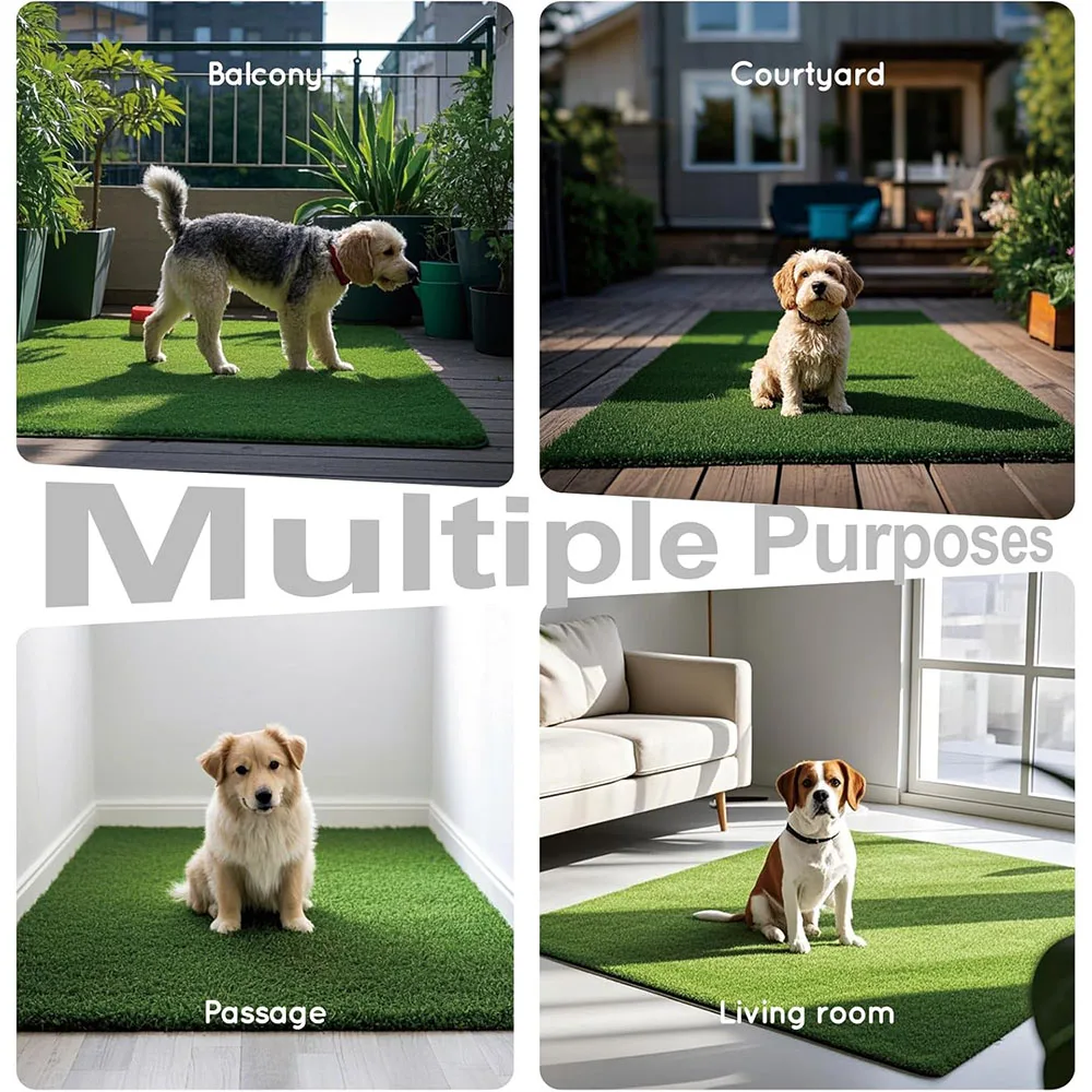Tapete Sanitário para Cães com Grama Artificial Reutilizável - Imagem 3