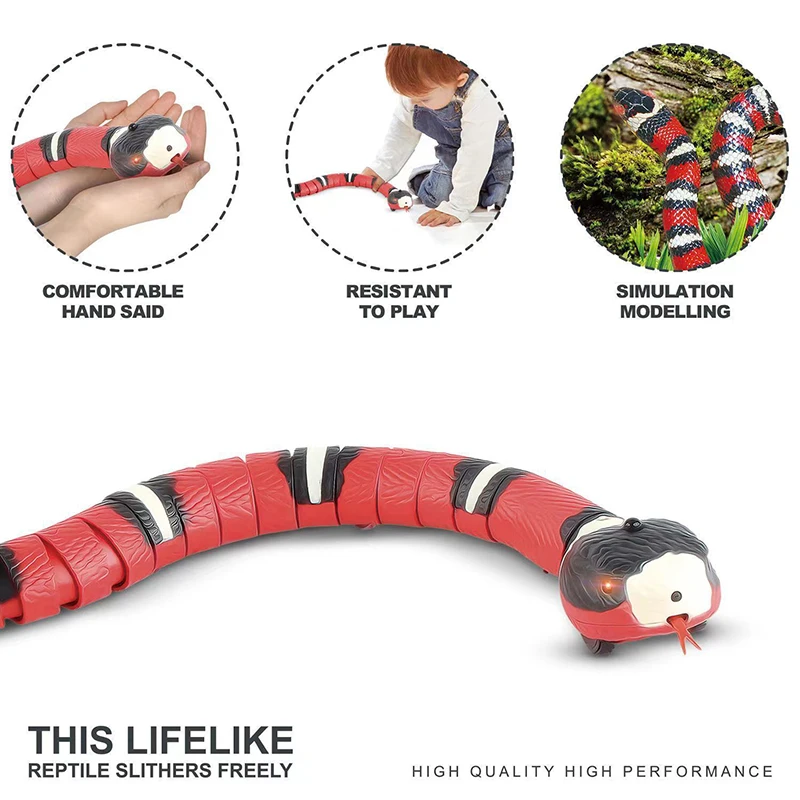 Brinquedo Cobra Robô para Gatos Recarregável USB Interativo - Imagem 2