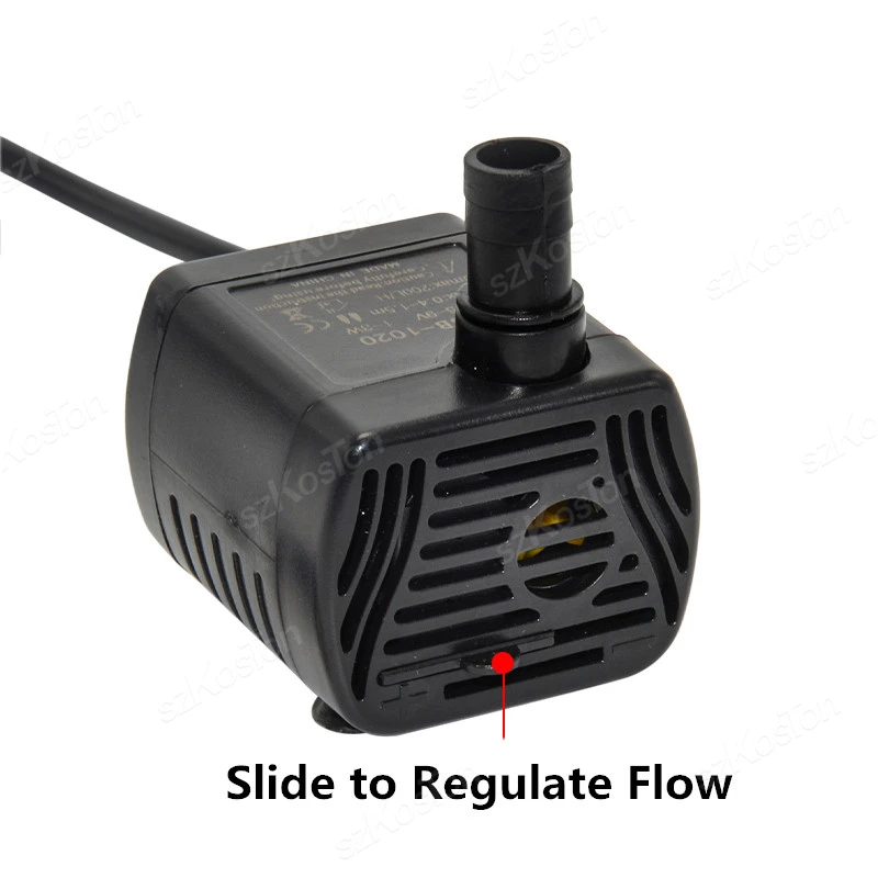 Bomba Submersível USB para Aquário 5V 200 L/H com Fluxo Ajustável - Imagem 3