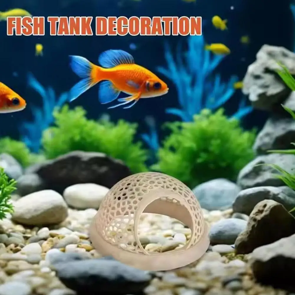 Aquário Flutuante Caverna para Peixe Betta 3-em-1 Rosa 10 cm - Imagem 3