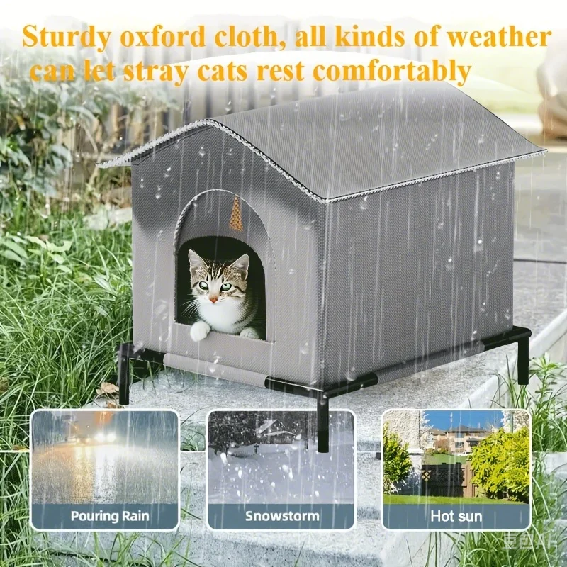 Casa para Gatos e Cães de Rua com Tapete Removível - Image 5