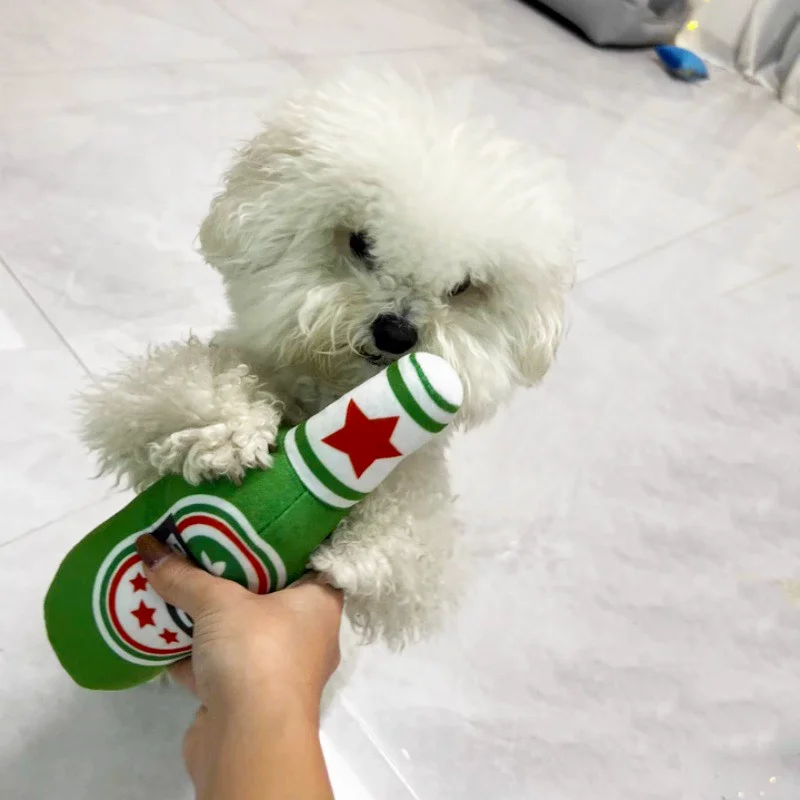 Brinquedo de Pelúcia para Cães com Apito BB Interativo - Imagem 4