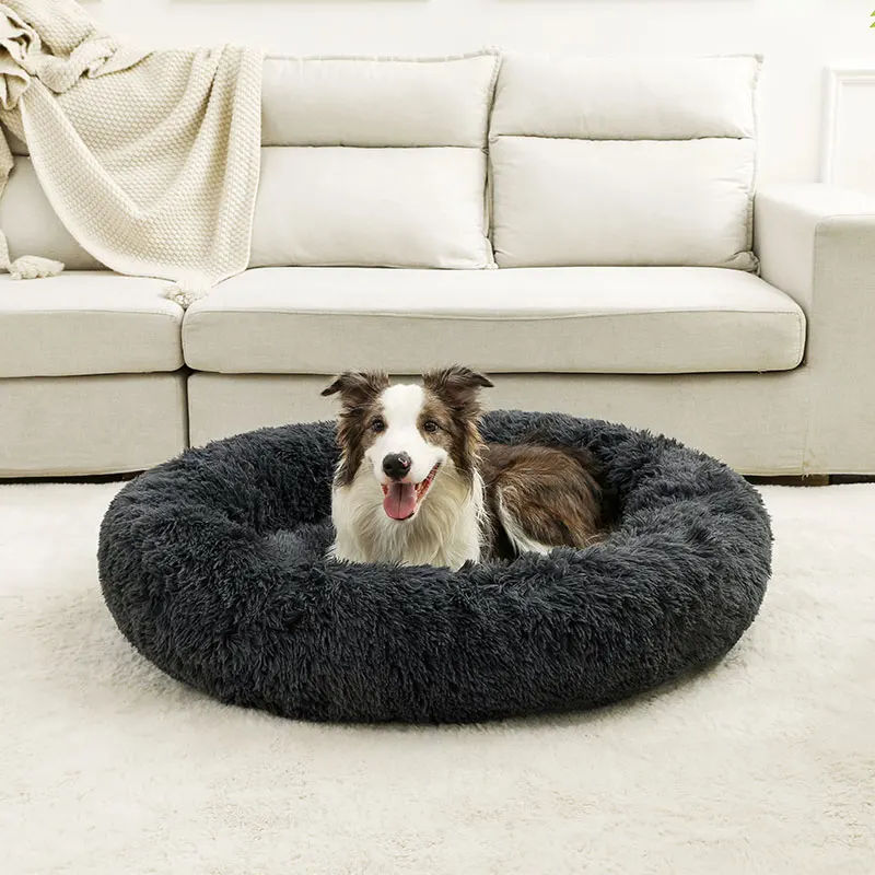 Cama Sofá para Cães e Gatos de Pelúcia Longa e Macia - Imagem 3