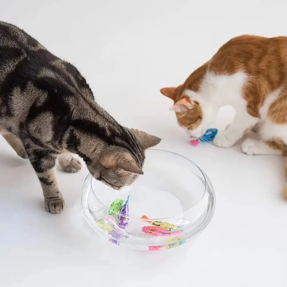 Brinquedo Peixe Robô para Gatos com Nado Ativado por Água - Imagem 5