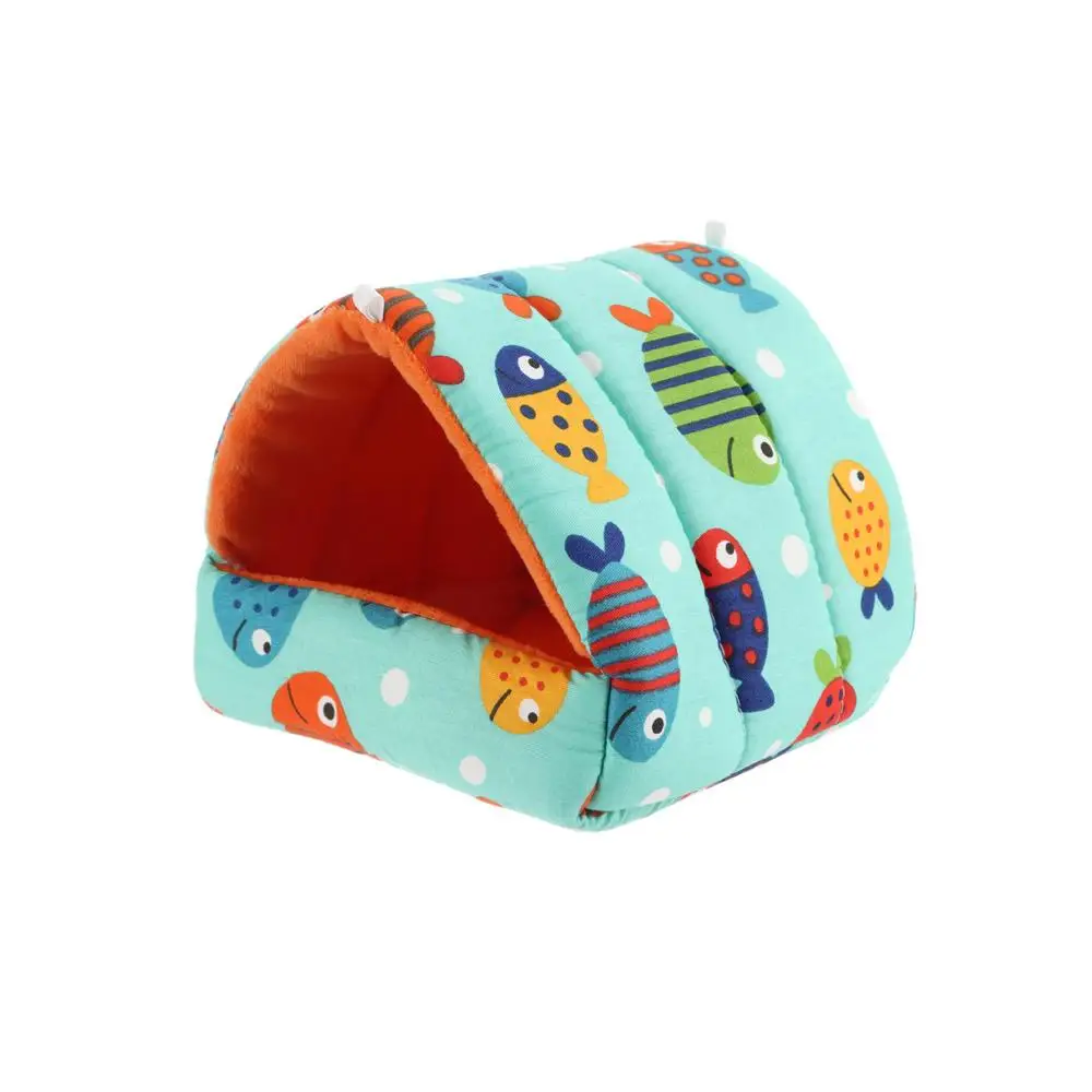 cama suspensa de flanela para hamster