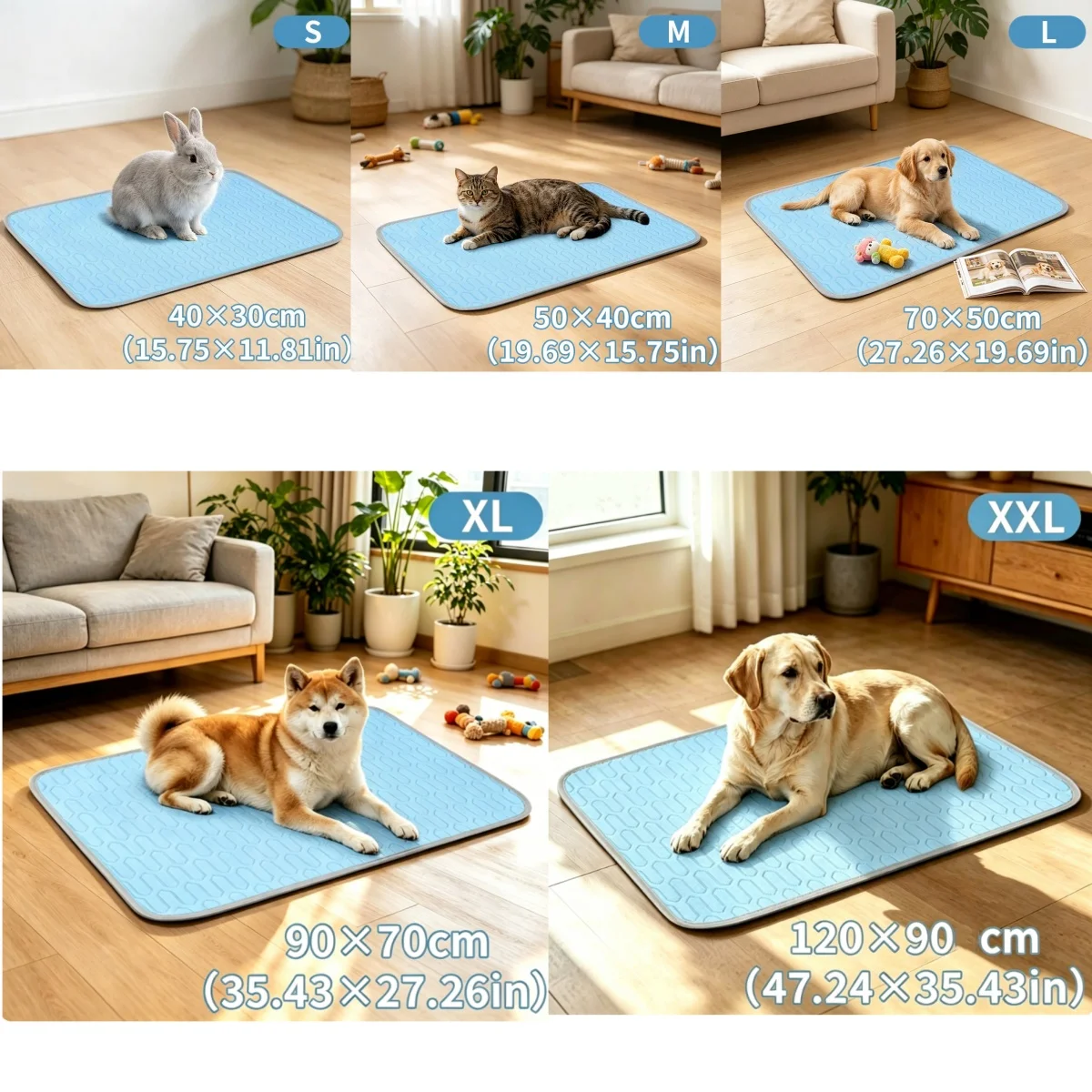 Almofada de Resfriamento para Cães e Gatos Lavável Antiderrapante - Image 5