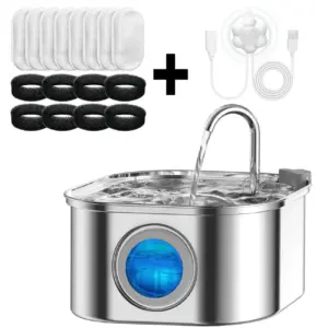 bebedouro para gatos aço inoxidável com sensor