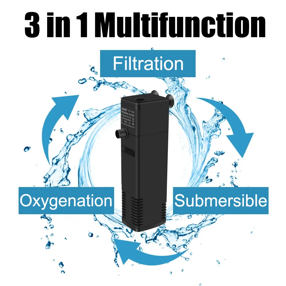 Bomba Submersível para Aquário com Filtro de Esponja - Imagem 2