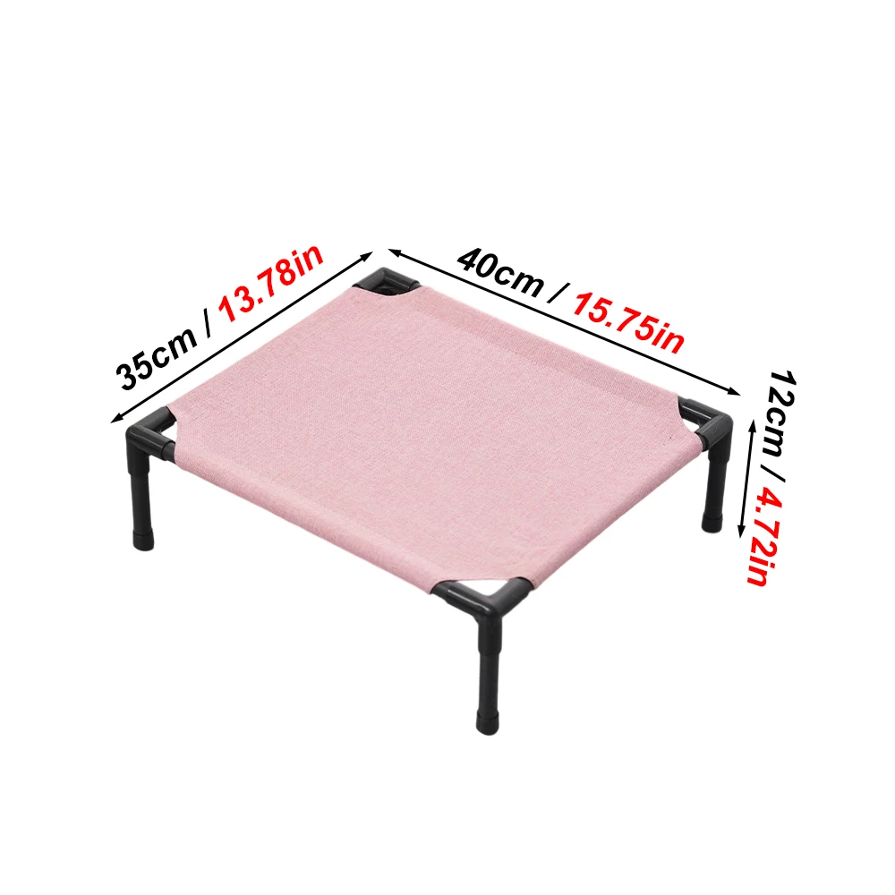 Cama Elevada para Roedores e Gatos com Tecido Respirável e Lavável - Image 5