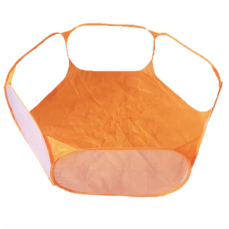 Cercadinho Dobrável Transparente para Cães Gatos Hamsters Coelhos Portátil - Imagem 3