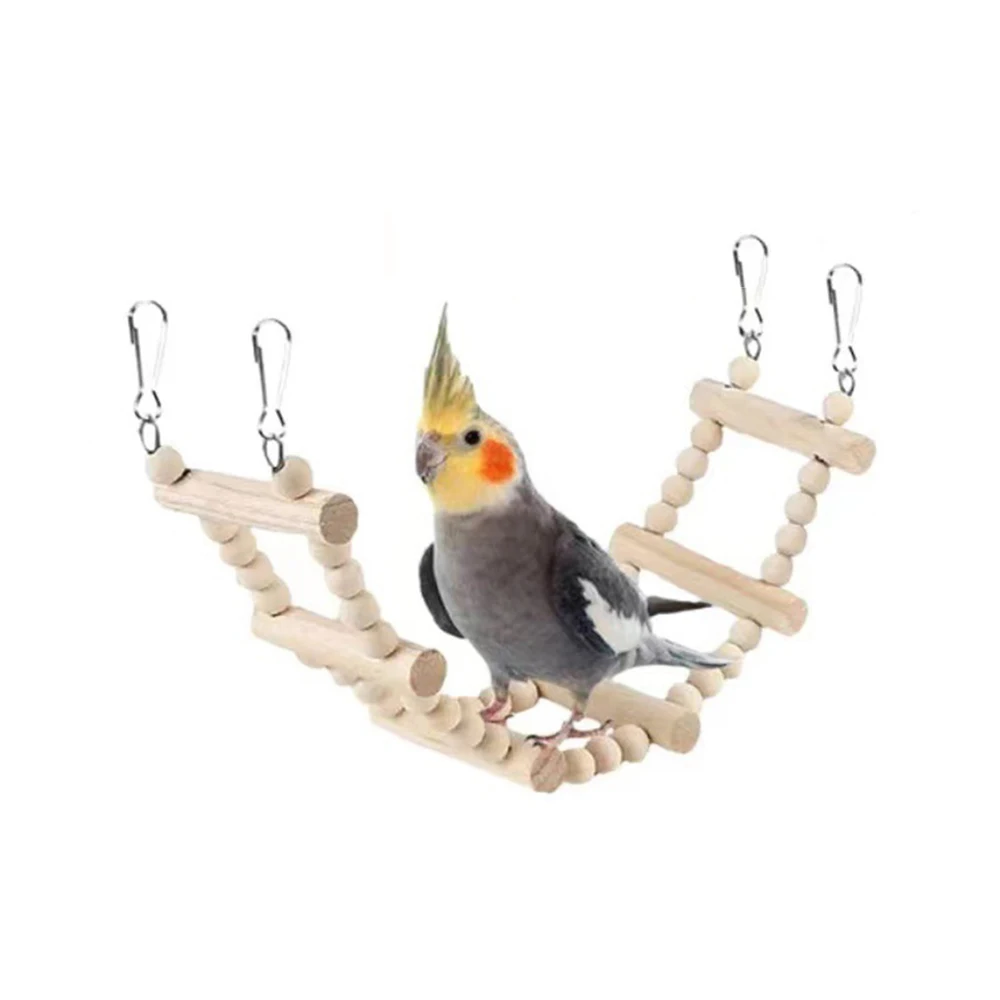 Kit de Brinquedos para Pássaros com 8 Peças e Ganchos para Gaiola - Imagem 3