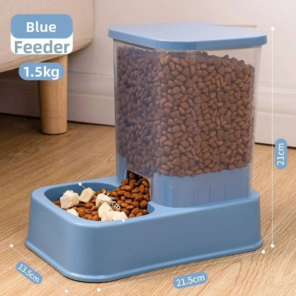 Alimentador Automático para Cães e Gatos 1,5L Comedouro e 1,2L Bebedouro - Imagem 2