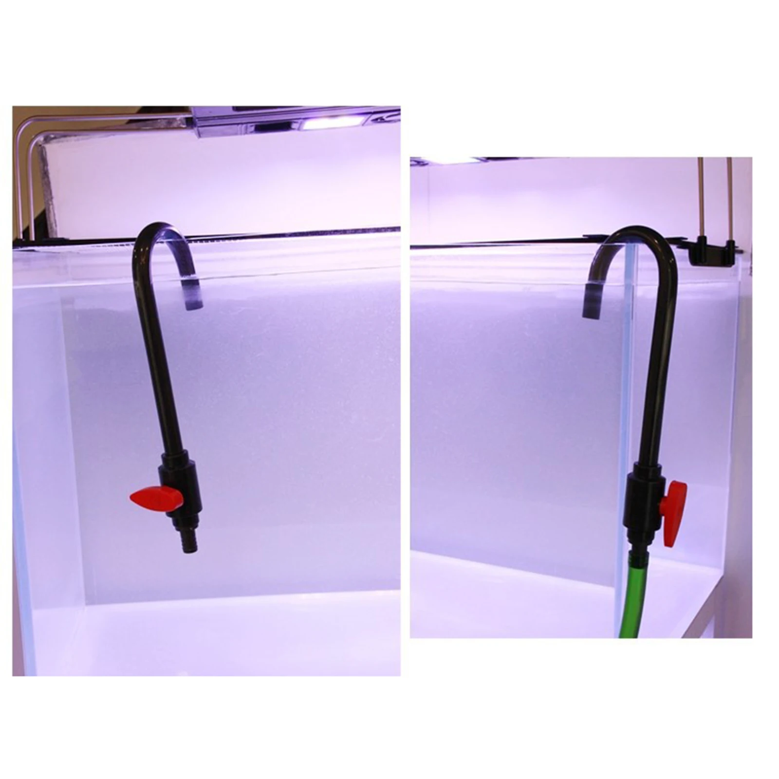 Tubo de Entrada e Saída para Aquário PVC com Válvula de Controle - Imagem 3