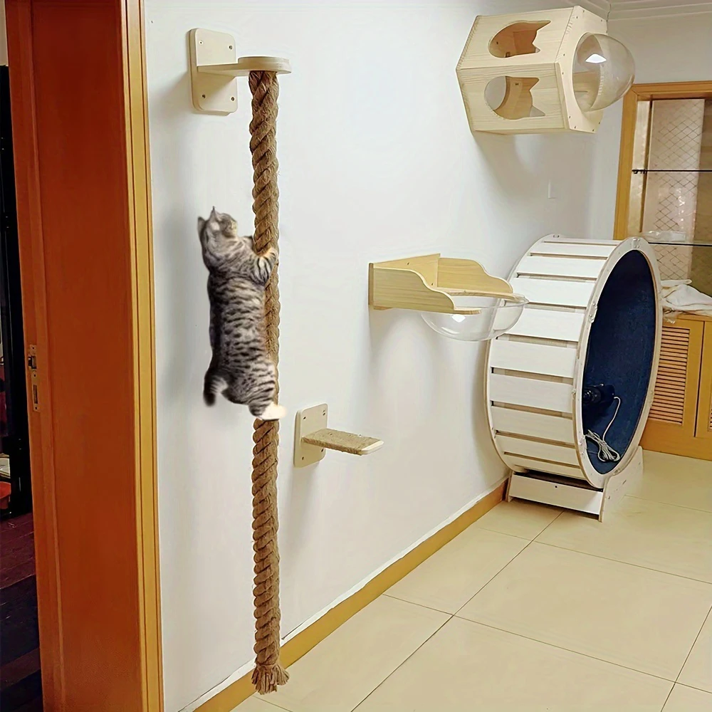 árvore de gato para parede de sisal
