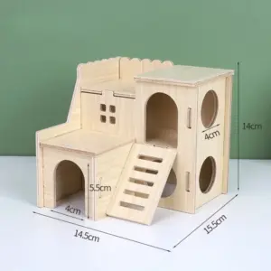 vila de madeira para hamster