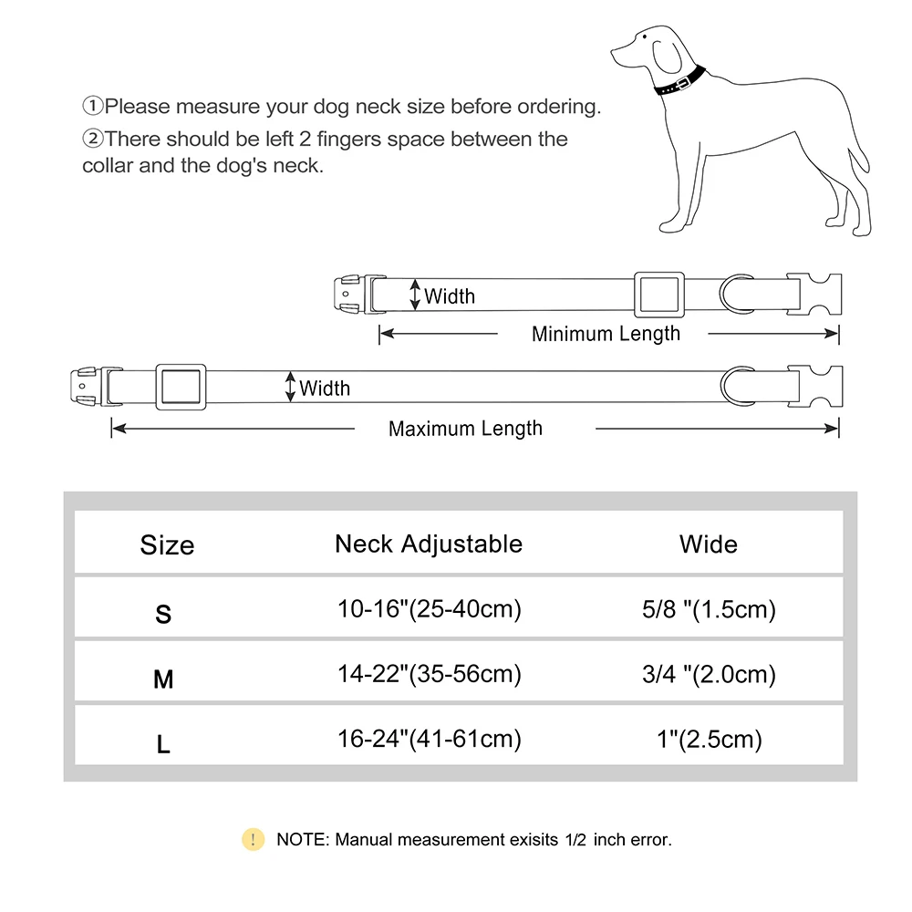 Coleira de Nylon para Cães com Gravação Grátis e Fivela Ajustável - Imagem 6