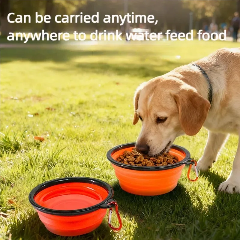 Tigela Dobrável de Silicone para Cães e Gatos Portátil para Viagem - Imagem 2
