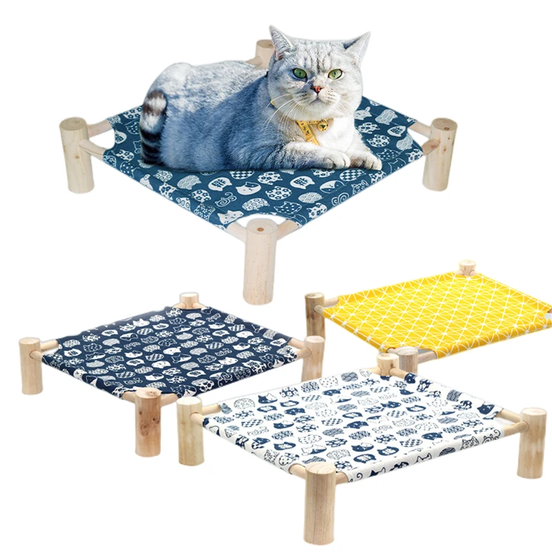 Cama de Lona Respirável para Gatos e Cães Pequenos Removível - Imagem 2