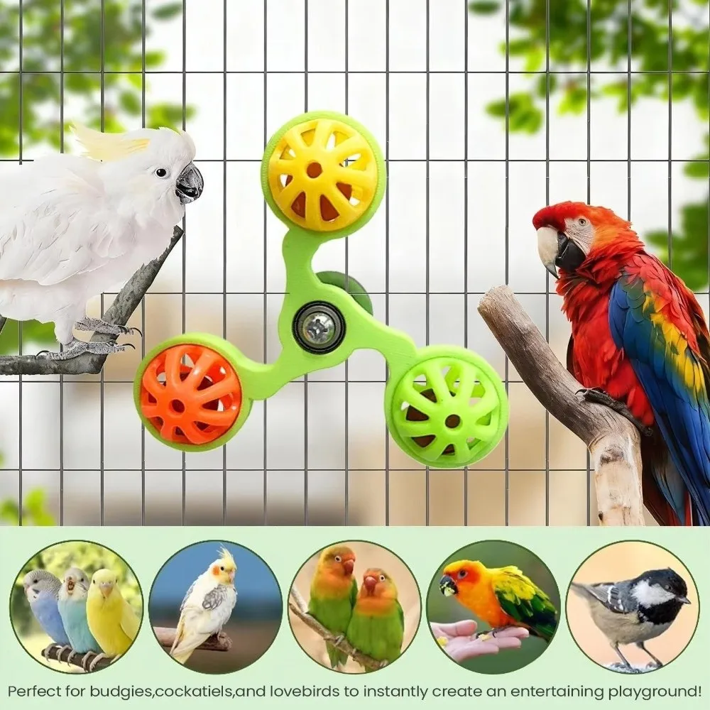 Brinquedo para Papagaios Rotativo de Plástico com Instalação Fácil - Imagem 2