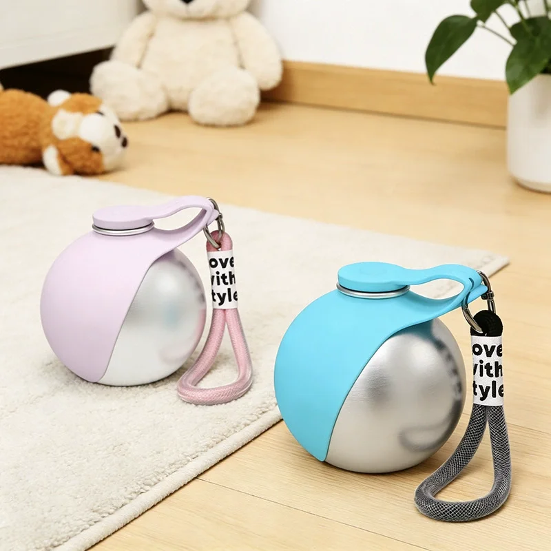 Garrafa de Água para Cães 285 ml Inox e Silicone à Prova de Vazamentos - Imagem 6