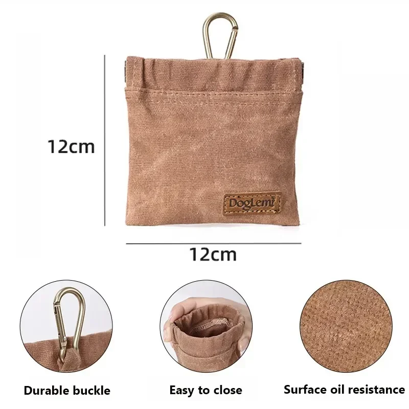 Bolsa de Petiscos para Cães de Algodão Resistente a Óleo Portátil - Imagem 6