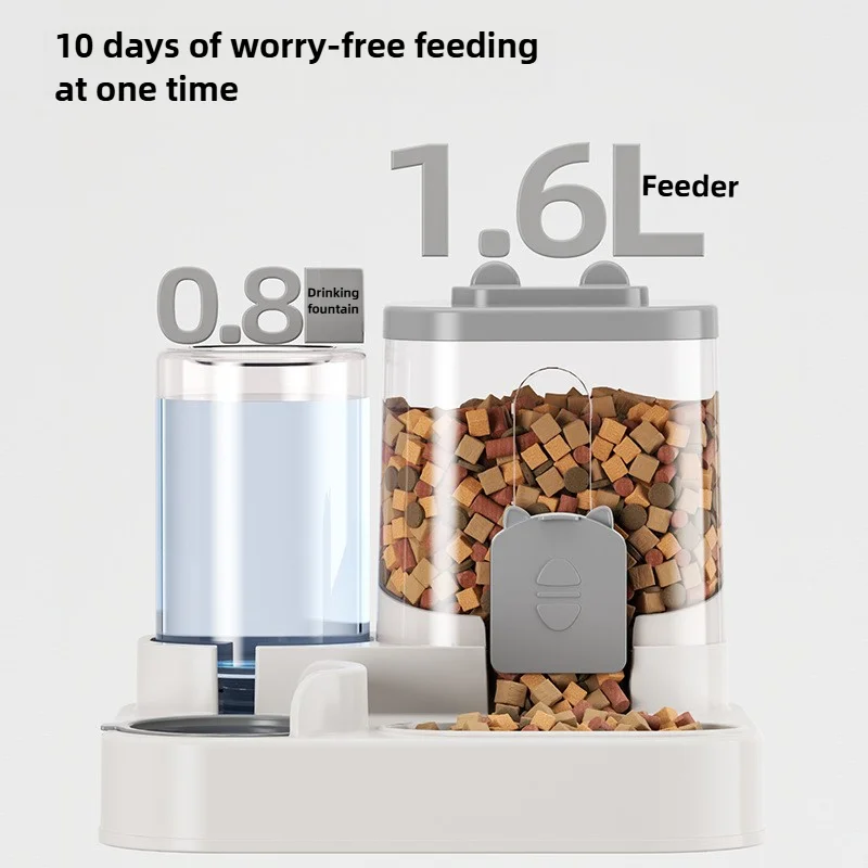Alimentador Automático para Cães e Gatos Pequenos e Médios com Design Antiderrapante - Imagem 3