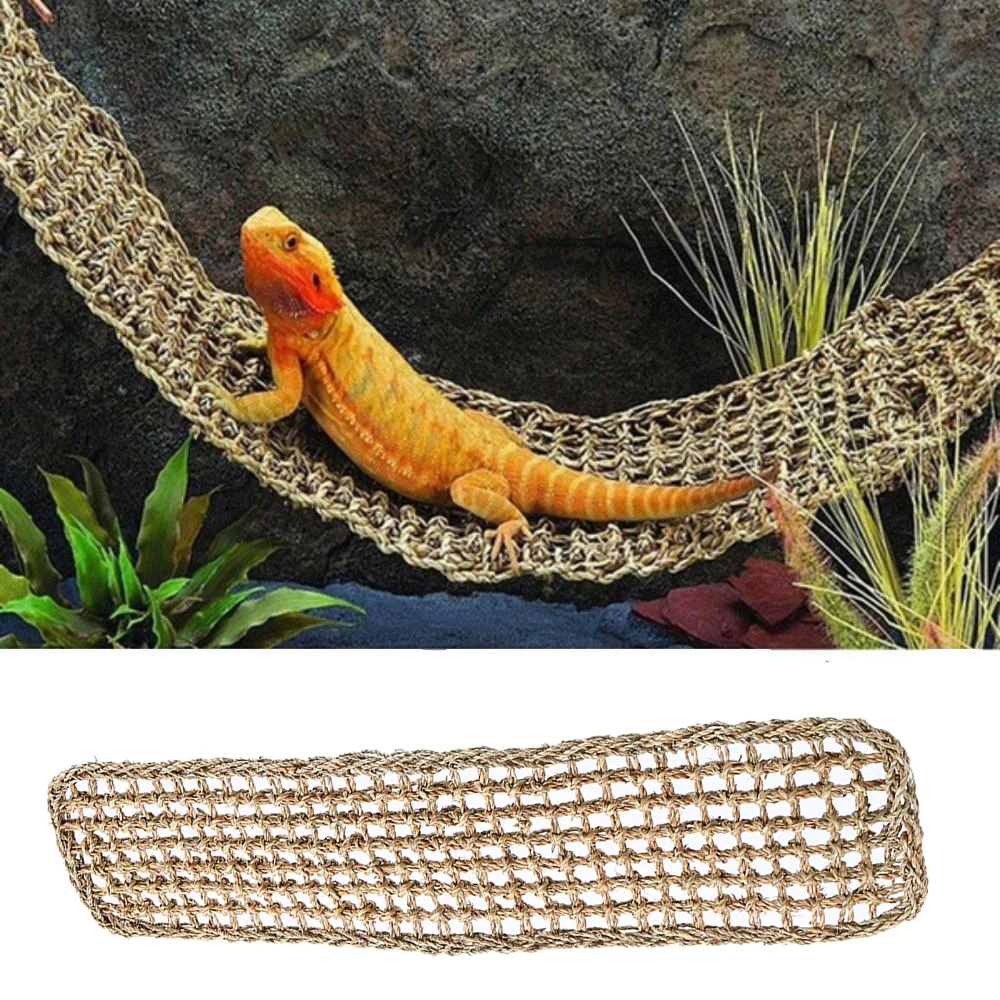 rede para répteis de fibra natural