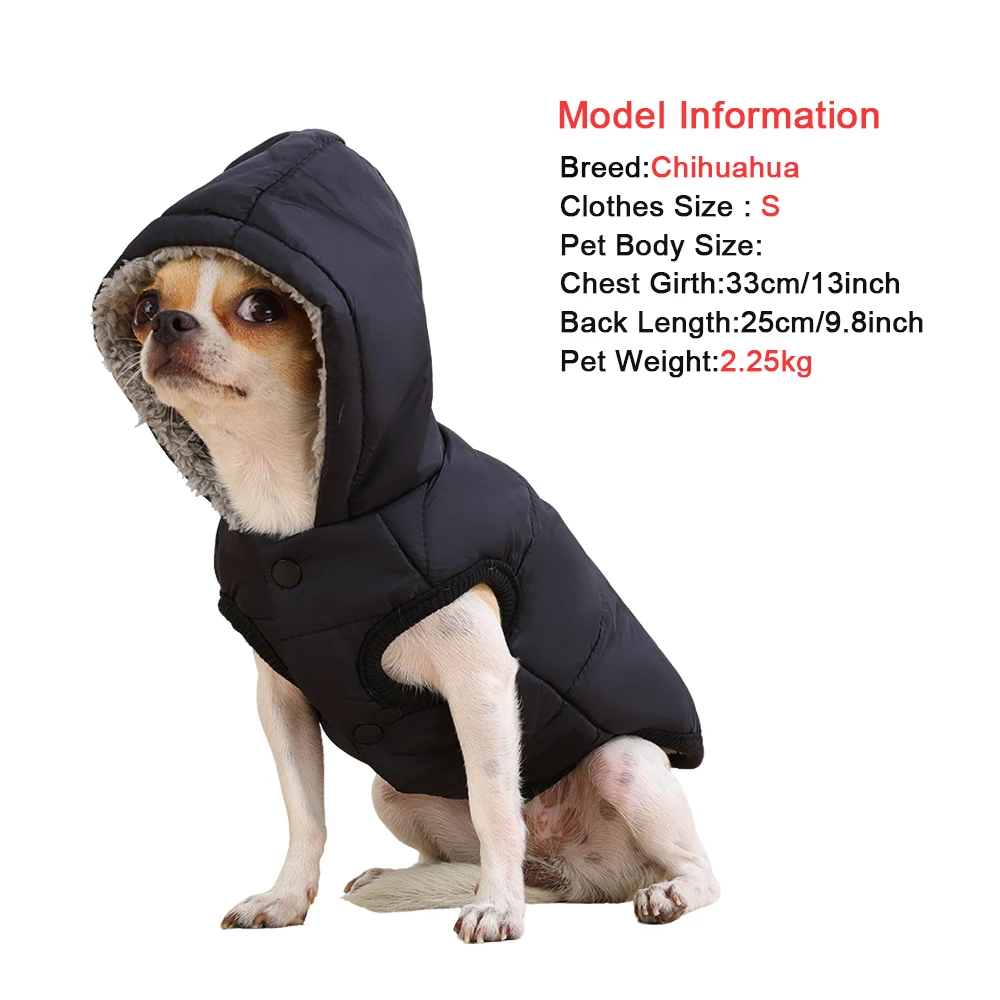 Jaqueta para Cães e Gatos Pequenos com Capuz e Anel D Impermeável - Image 4