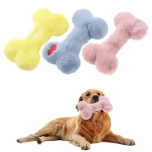 brinquedo de pelúcia osso para cães e gatos
