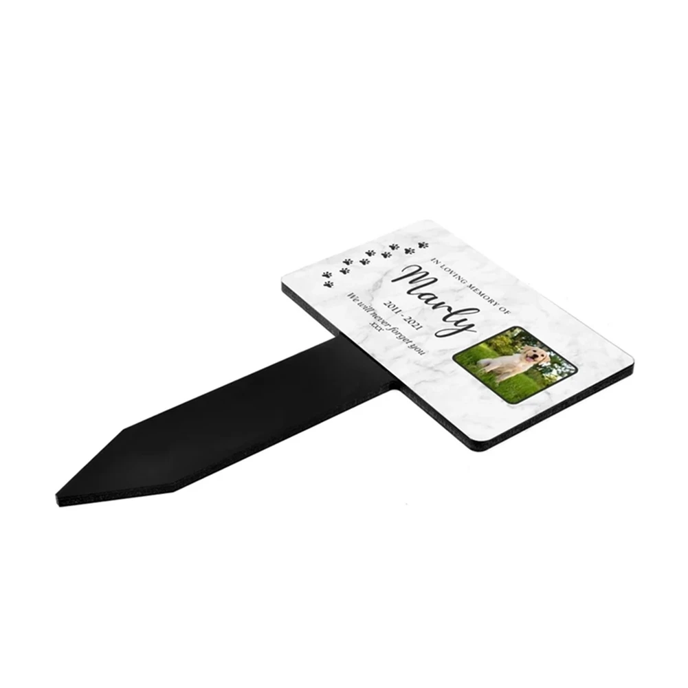Lápide Memorial para Pets Personalizada Acrílico com Foto e Texto - Imagem 6