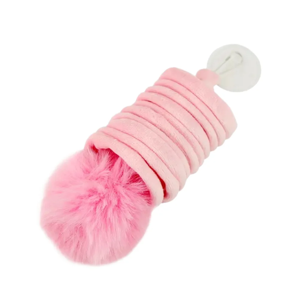 Brinquedo para Gatos com Ventosa e Mola Bola de Pelúcia - Imagem 6