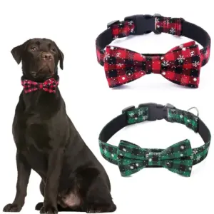coleira para cães e gatos com gravata borboleta
