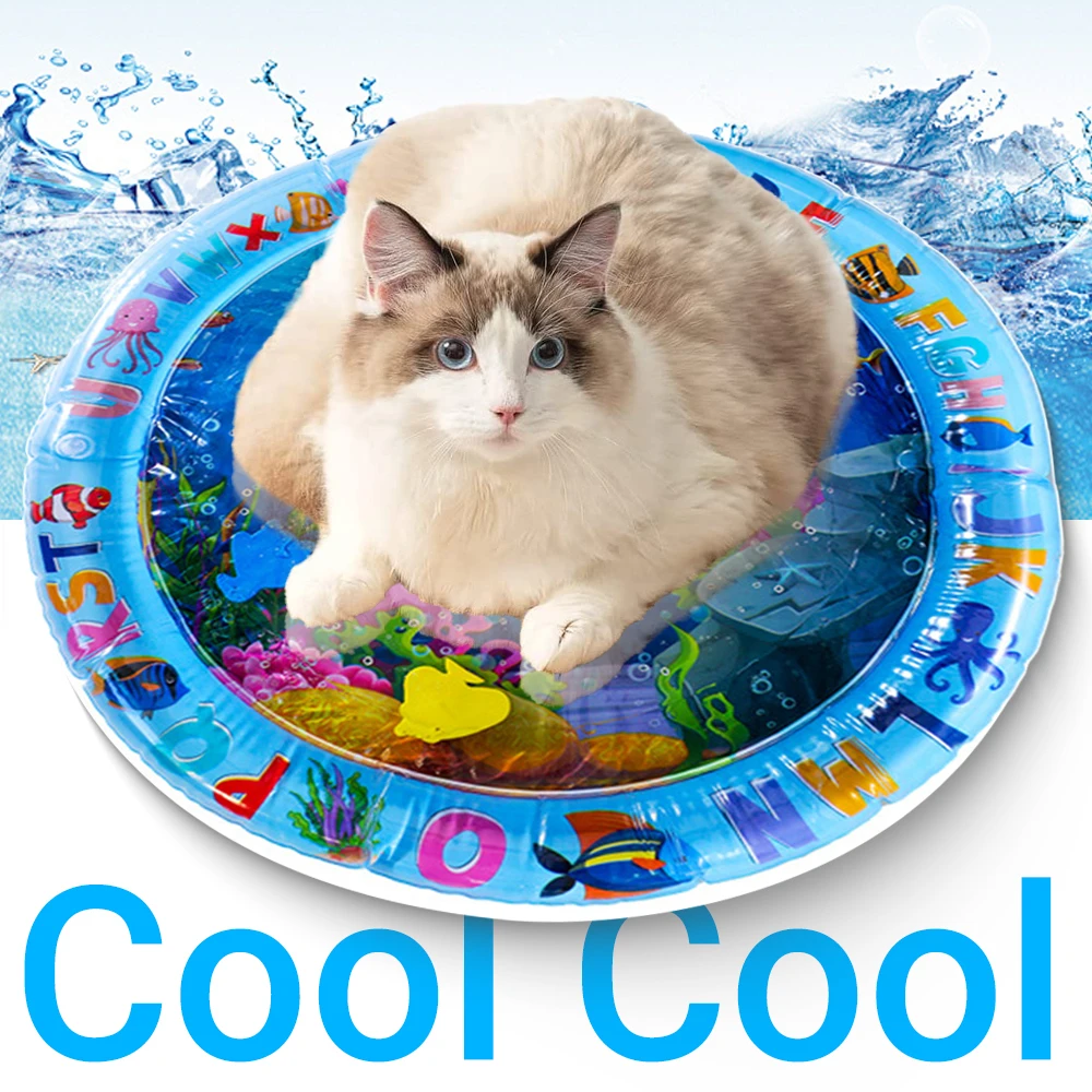 Tapete de Água Sensorial para Gatos PVC 65 cm para Brincar - Imagem 2