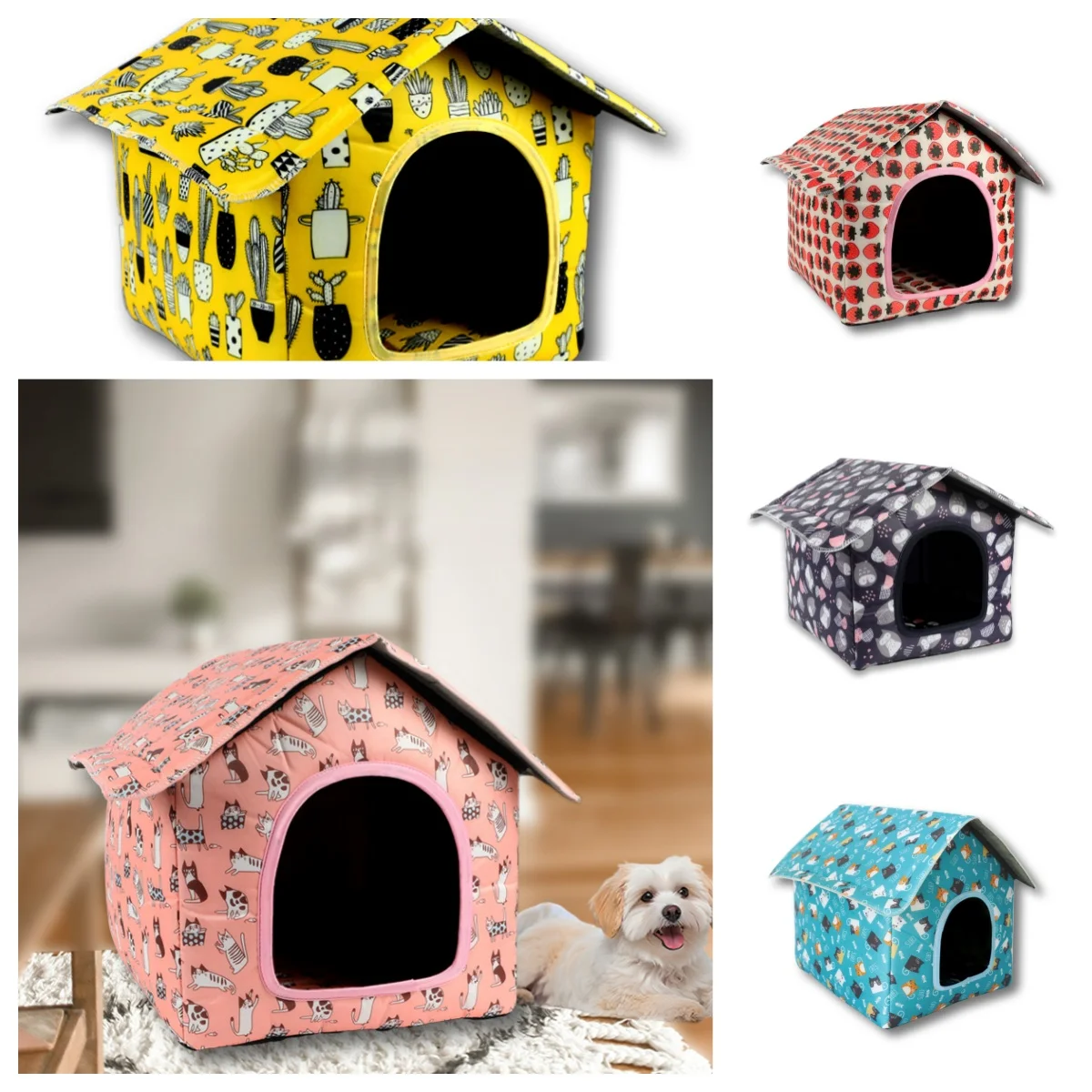 casa dobrável para gatos externa