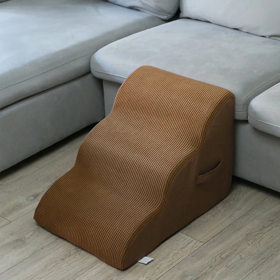 Escada Rampa para Cães e Gatos de Esponja 3 Degraus Lavável - Imagem 3