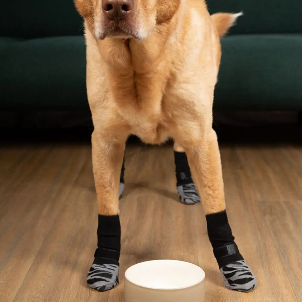 Meias Antiderrapantes para Cães de Algodão e PVC com 4 Peças - Imagem 2