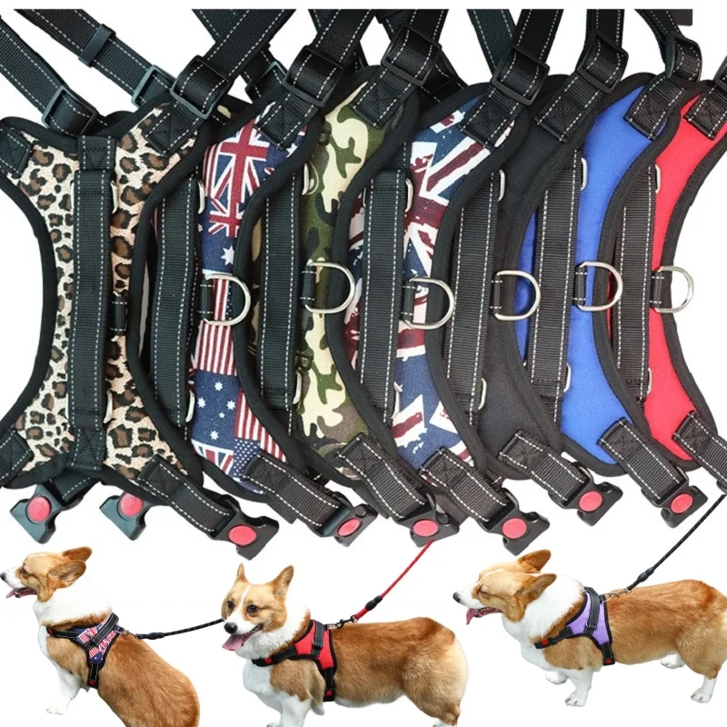 Peitoral para Cães Pequenos, Médios e Grandes Ajustável para Passeio - Image 2