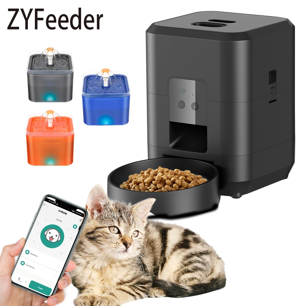 Comedouro Automático WiFi para Cães e Gatos 3.5L com APP e Voz - Imagem 2