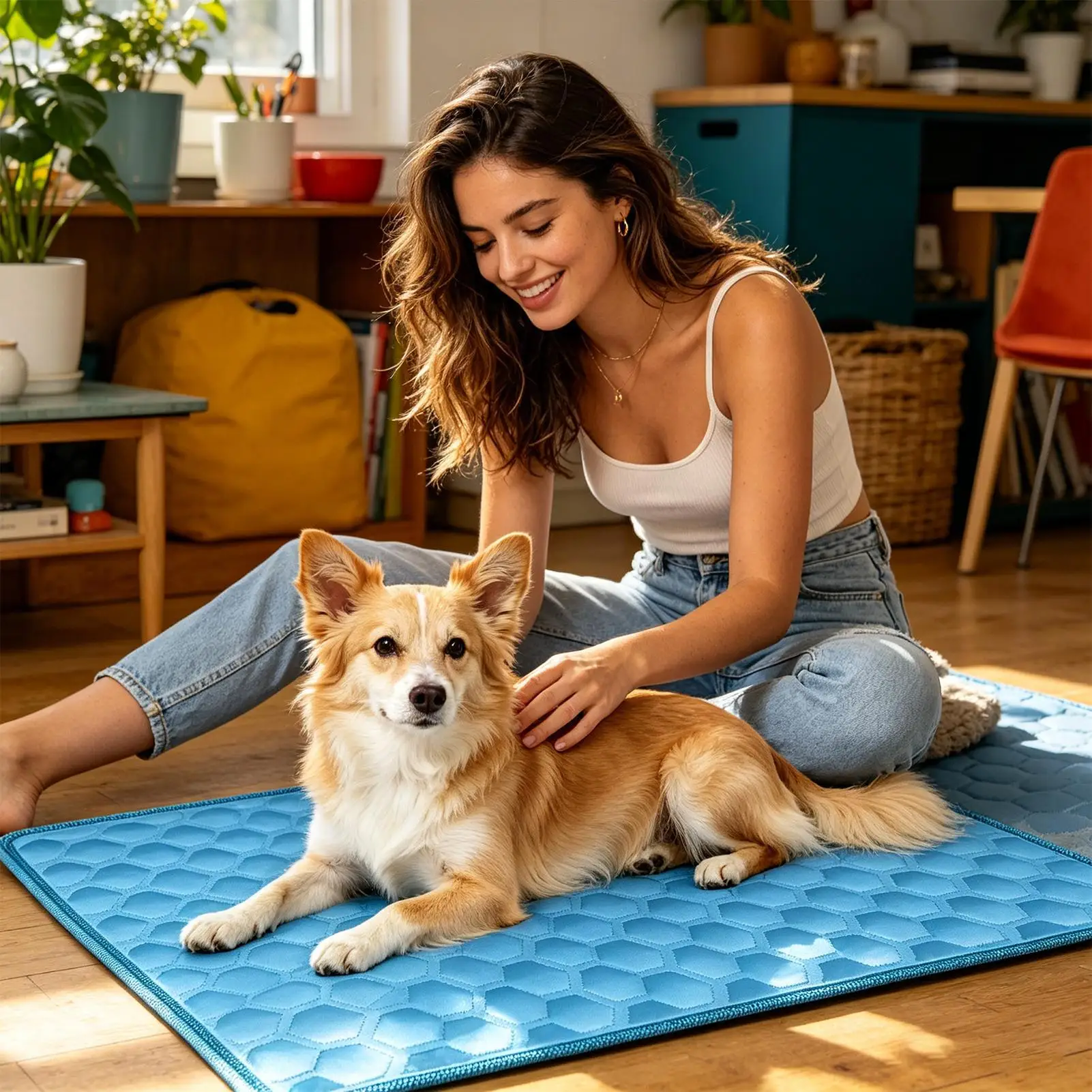 Tapete Gel Refrescante para Cães Ativado por Pressão Antiderrapante - Image 6