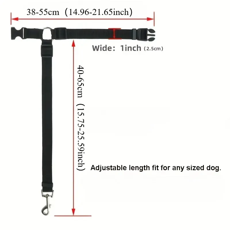 Cinto de Segurança para Cães de Nylon Ajustável para Carro - Imagem 6